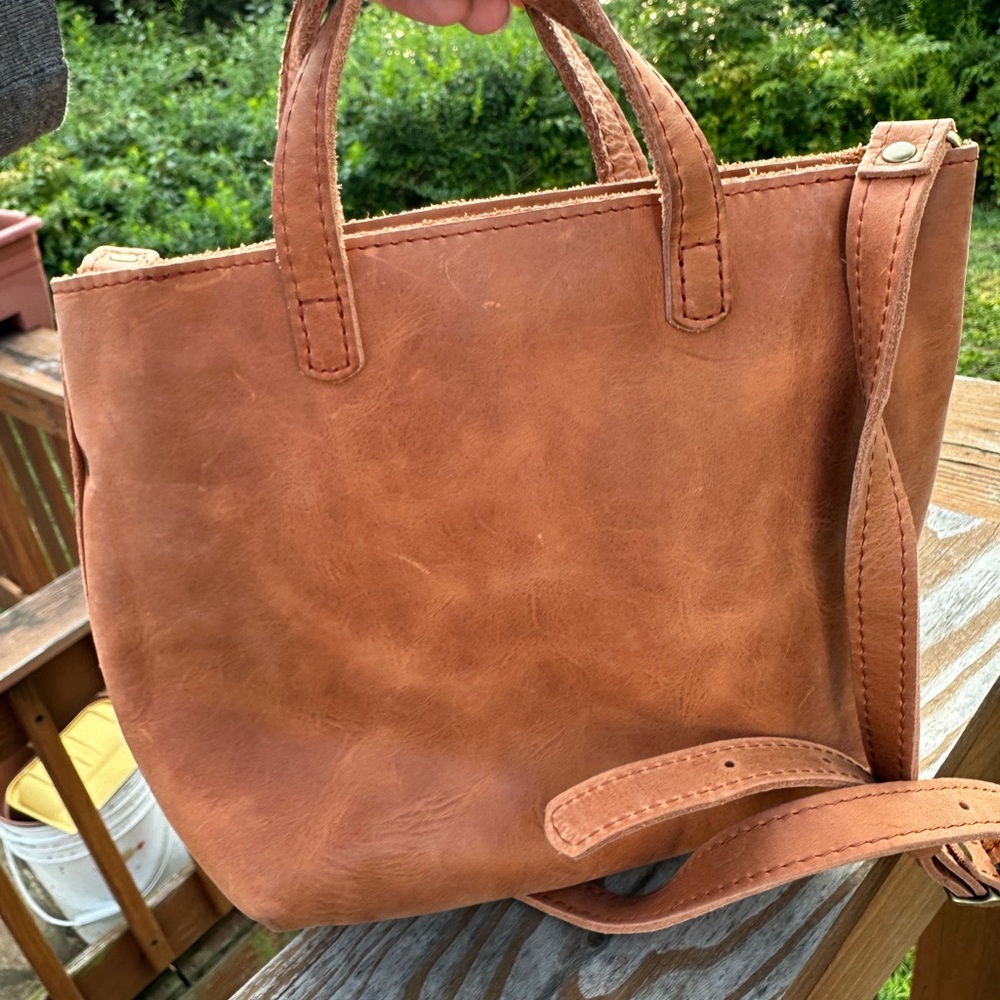 Portland Leather Mini Tote in Dakota - Picture 2 of 4